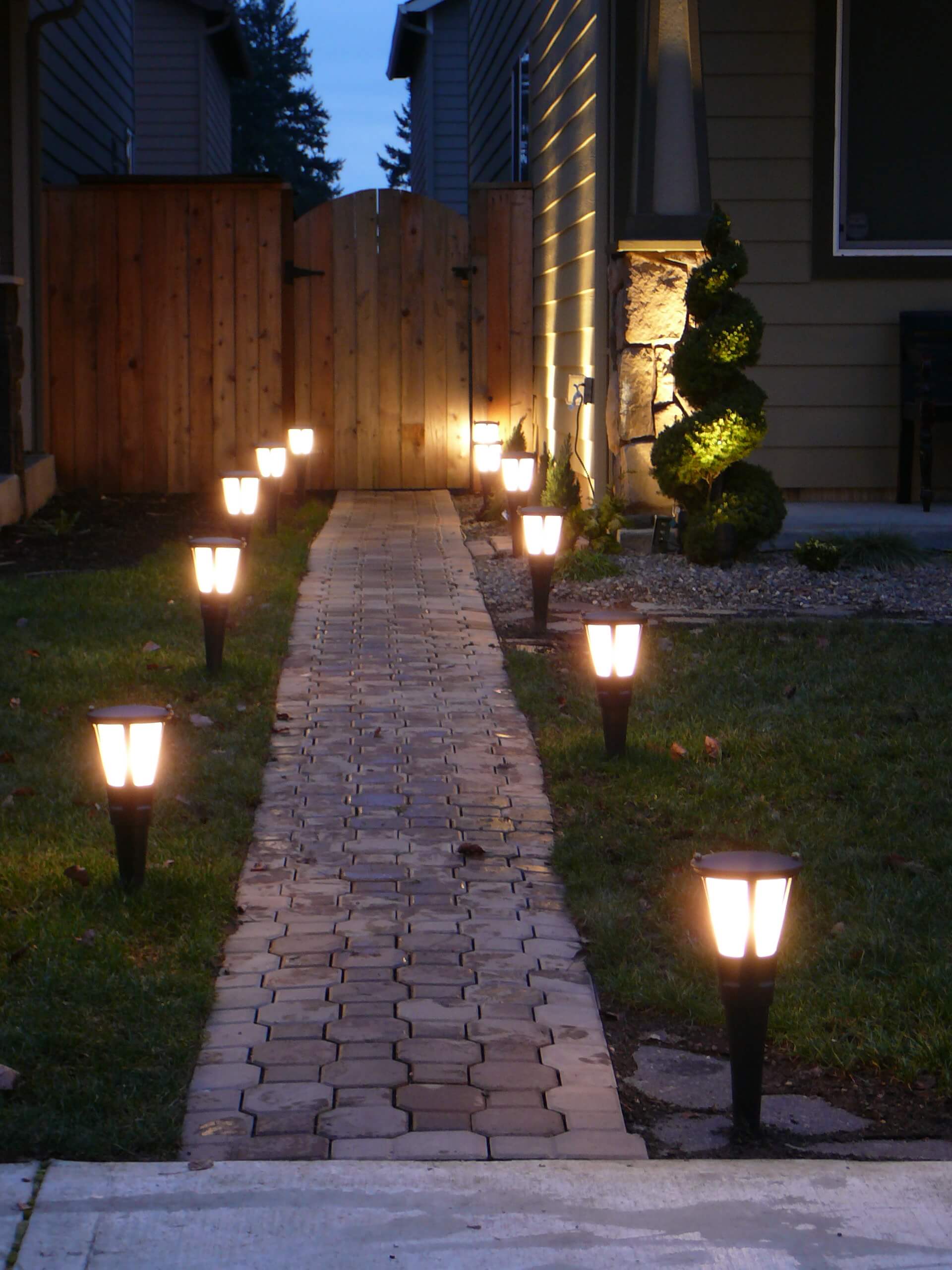 backyard lights simple solar brick pathway lights WTPGNMG
