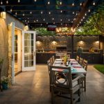 backyard patio ideas example of a classic backyard patio kitchen design in san francisco with TFXSLYH