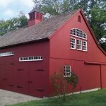 barn sheds new england style post and beam 1-1/2 story barn PAQIYQG