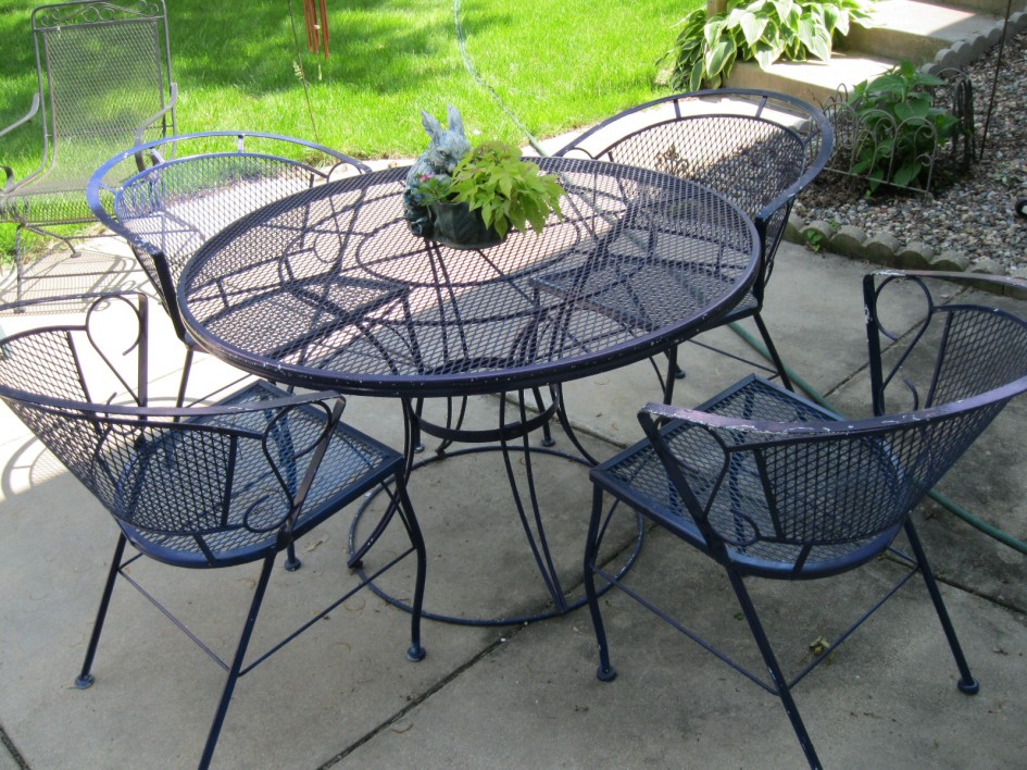 best wrought iron patio furniture sets CWWDJNA