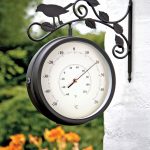 birds of britain swivel garden clock thermometer 4372 GJVKRWT