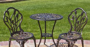 bistro patio set best choice products cast aluminum patio bistro furniture set in antique AZPBHRP