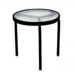 black acrylic top commercial patio side table SJCIAYH