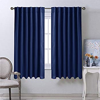 blackout draperies curtains window drapes - (navy blue color) 52 OGCRZHI