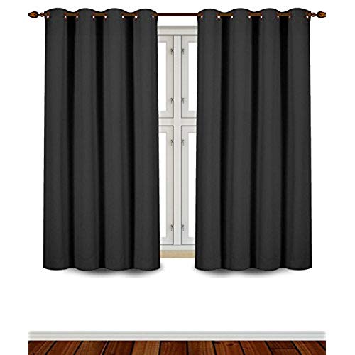 blind curtain utopia bedding grommet top thermal insulated blackout curtains, 2 panels,  52 CDZQFKT