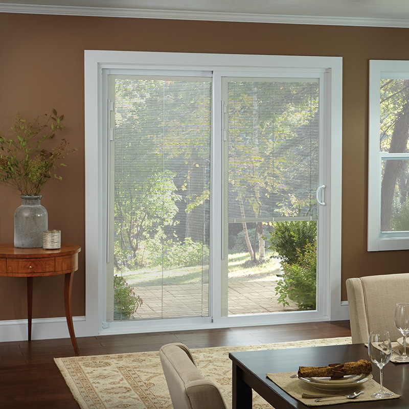 blinds for sliding doors 50 series gliding patio door with built-in-blinds DTGGFKM