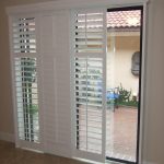 blinds for sliding doors modernize your sliding glass door with sliding plantation shutters LBVESXZ