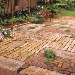 brick patio patchwork quilt patio TMWXHSI