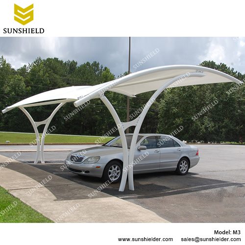 car canopy sunshield m3 metal car ports - portable membrane carport for sale -2 HOAFUTB