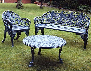 cast aluminium garden furniture click here for details of benches and chairs OSOXCAA