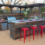 cedar outdoor buffet table UYLSXFI