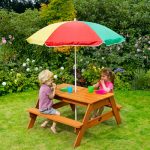 childrens garden furniture plum childrenu0027s garden picnic table with parasol PJEMHVG