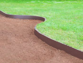 cleveredge easy lawn edging - brown (h5.5in x l16ft 4in) ... PNPFMHL
