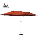 cobana 15 ft market outdoor umbrella double-sided aluminum table patio  umbrella YLQTGVN