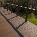 composite deck railing posts can harmonize with a composite deck. FLJCSES