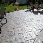 concreations by fordson -- ashler slate stamped concrete patio YBBVYOW