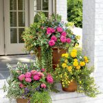 container gardening ideas traditional freestanding container HSBIITV
