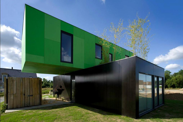 container house design green and black containers house FXUDWIK