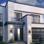 contemporary house designs front rendering YPCOIOB