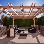covered pergola - with retractable canopy 12 x 12 PNBMLTA