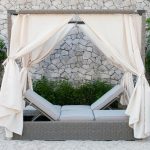 cynthia outdoor daybed with canopy HJLRAMK