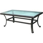 darlee classic 42 x 24 inch cast aluminum patio coffee table with DRTOOEC