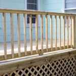 deck balusters completed wood deck railing. YKDGJRJ