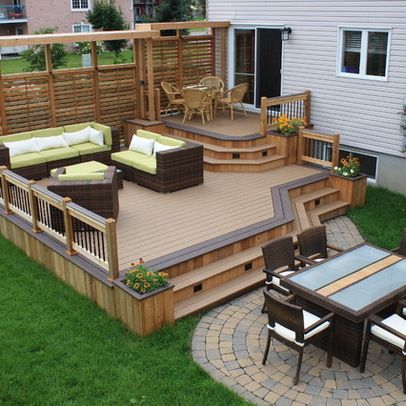 deck designs beautiful wood deck design that could work for our house, a good UPHPYHM
