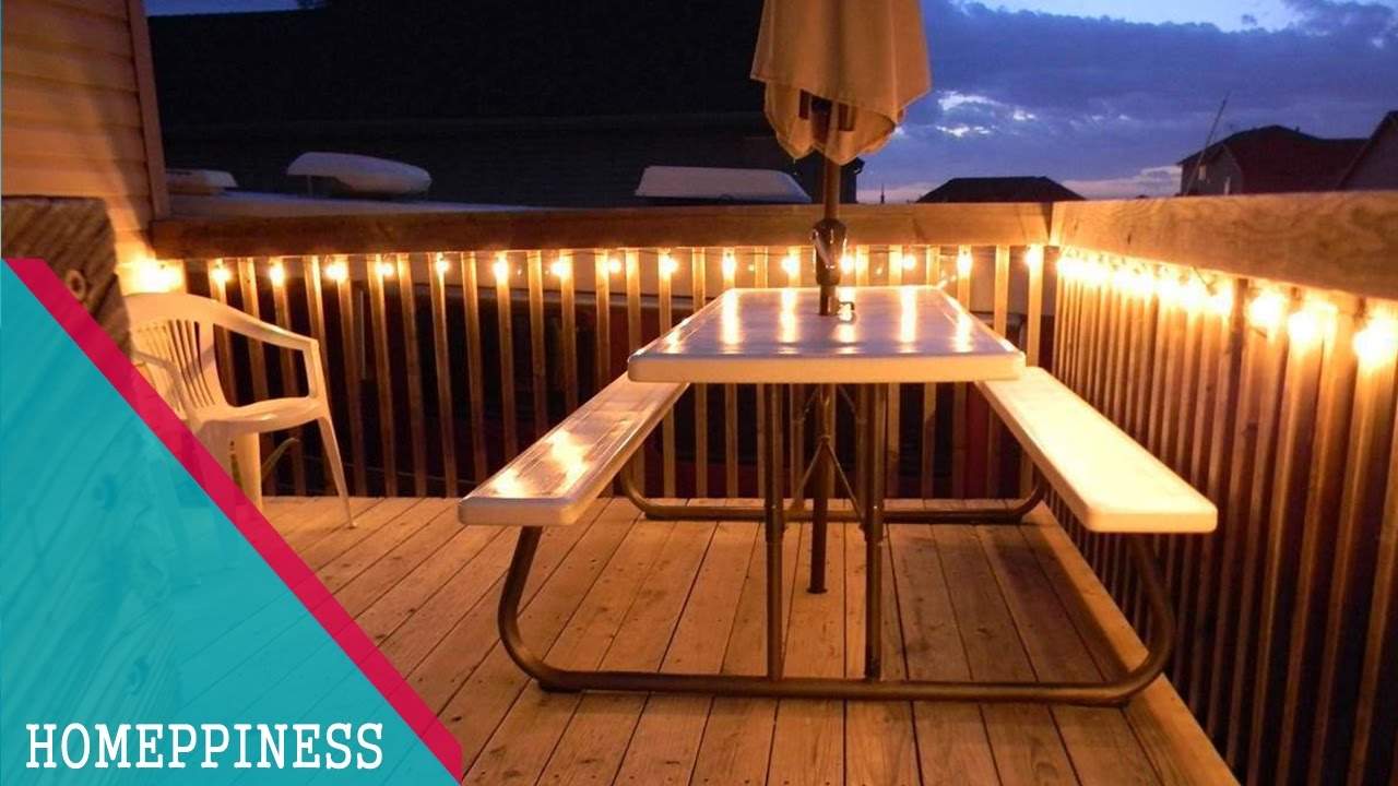 deck lights 30+ stunning deck lighting ideas - homeppiness MRJXJKQ