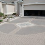 decorative concrete driveway, stencil template concrete driveways custom  ram design ocala, YAECPGM