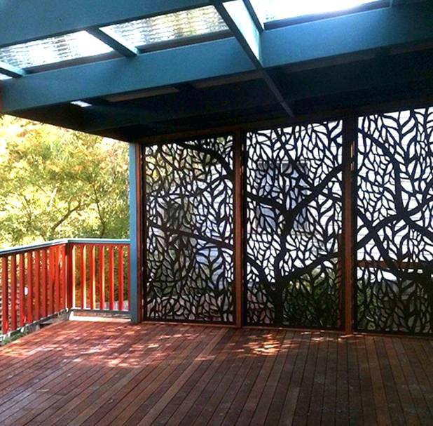 decorative outdoor screens screening on pergola roof panels brisbane . YAJCGYS