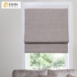 dihin home cotton/linen blackout curtain roman blinds curtain for kitchen  bathroom GYSMTOS