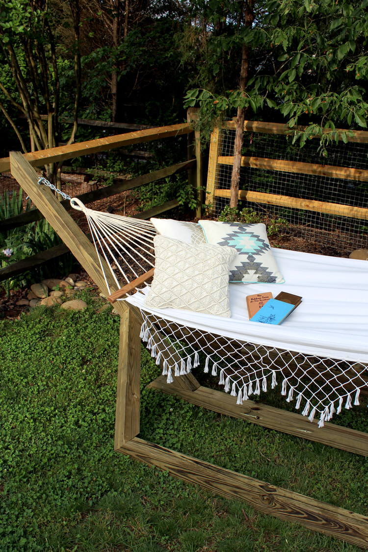 diy outdoor furniture sweet splendor diy summer hammock UTJYJNE
