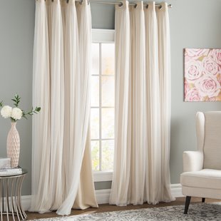 drapes and curtains brockham thermal grommet curtain panels (set of 2) DGKPPIT