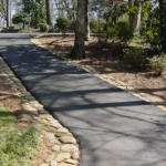 driveway edging article 3.5 river rock edged pathway JDVEIRR