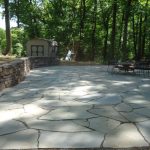 dry stone wall and flagstone patio SHOHRRR