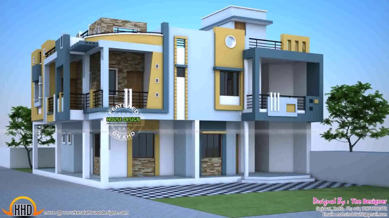 duplex house exterior design pictures in india BDZOSWG