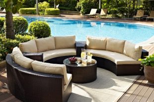 factory direct sale outdoor lounge furniture 6 piece wicker curved  conversation USDJWBK