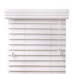 faux blinds arlo blinds snow white 2-inches faux wood horizontal blinds - size: 34 FJSJOFM