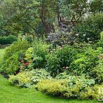 flower beds lush rounded garden bed OHQBPIB