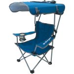 folding chair with canopy kelsyus kids canopy chair blue gray OLDGZCP