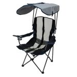 folding chair with canopy original canopy chair - navy and gray FAKRPQV