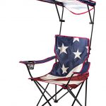 folding chair with canopy quik shade adjustable canopy folding camp chair - american flag pattern RWNLJQQ