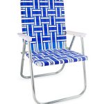 folding lawn chairs lawn chair usa webbing chair (deluxe, blue and white with white arms) CZGECHS