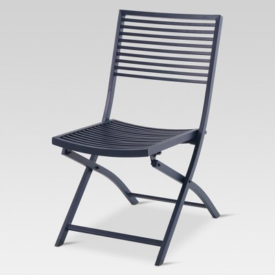 folding outdoor chairs aluminum slat folding patio bistro chair - project 62™ : target VVBEXMR