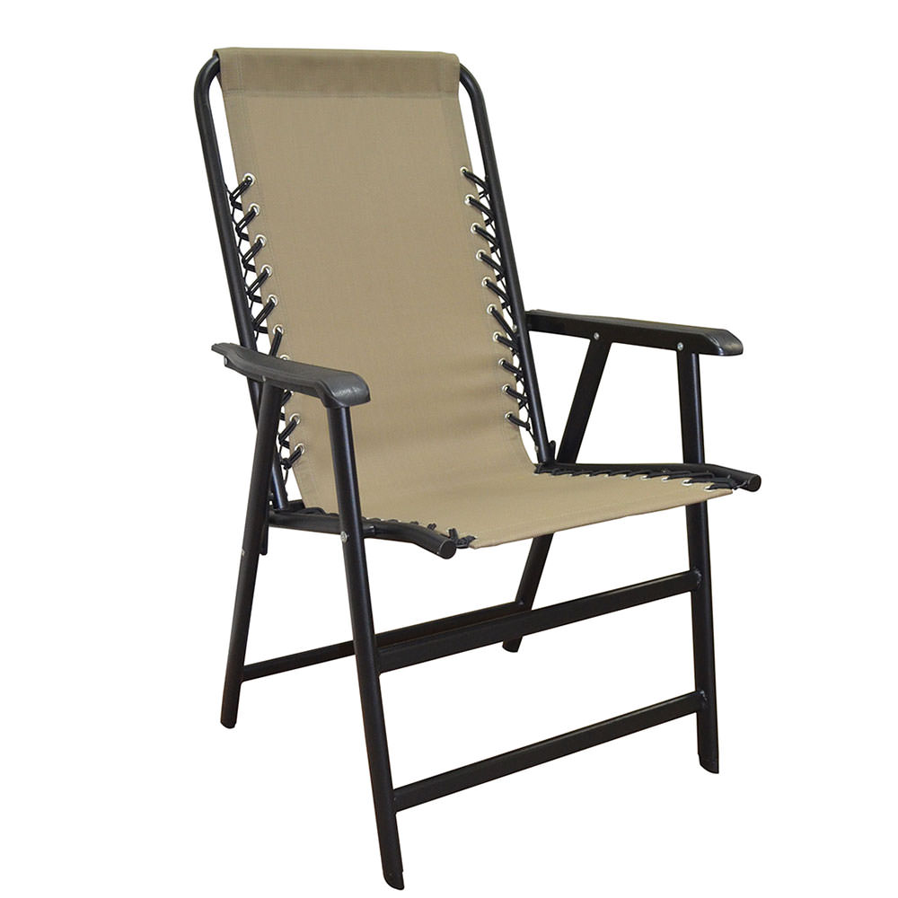 folding outdoor chairs suspension folding chair, beige - caravan canopy 80012000150 - folding  chairs YSOQSIY