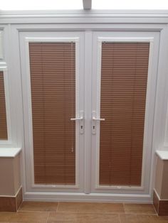 french door blinds could look messy on the little windows onto french doors. ZQWUXMM