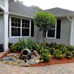 front yard landscaping 2. mini water feature entryway EEKPLQX