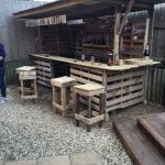 garden bar how to turn a pile of old pallets into a cool outdoor OEAHLSD