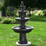 garden fountains sunnydaze 4-tier pineapple fountain, 52 inch tall SCESYNS